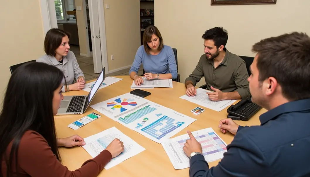 A happy family celebrating their financial success after understanding the distinctions between good and bad debt.