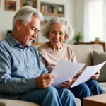 A picturesque suburban home surrounded by greenery, symbolizing comfort and safety for retirees.
